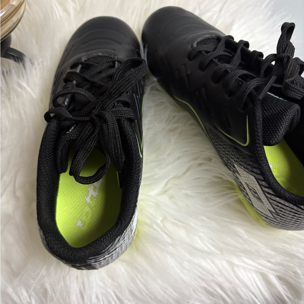 Kids Black and Green Athletic Shoes